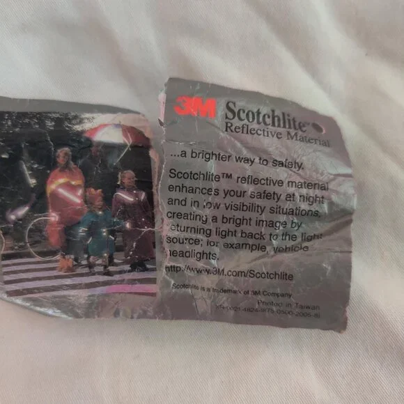 Lands' End Black Reflective Raincoat, Size Medium (10-12), NWT - Picture 5 of 5